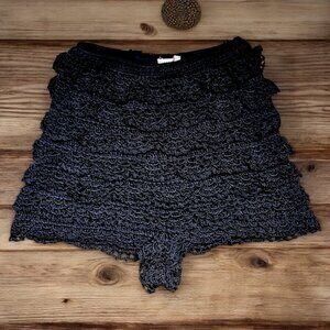 Vanessa Montoro Handmade Crochet Lace Shorts